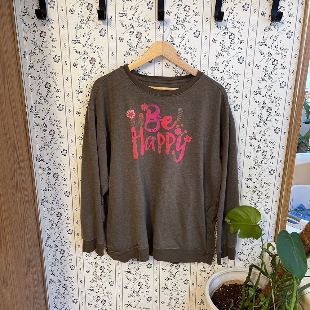 NATURAL LIFE  Be Happy Sweatshirt